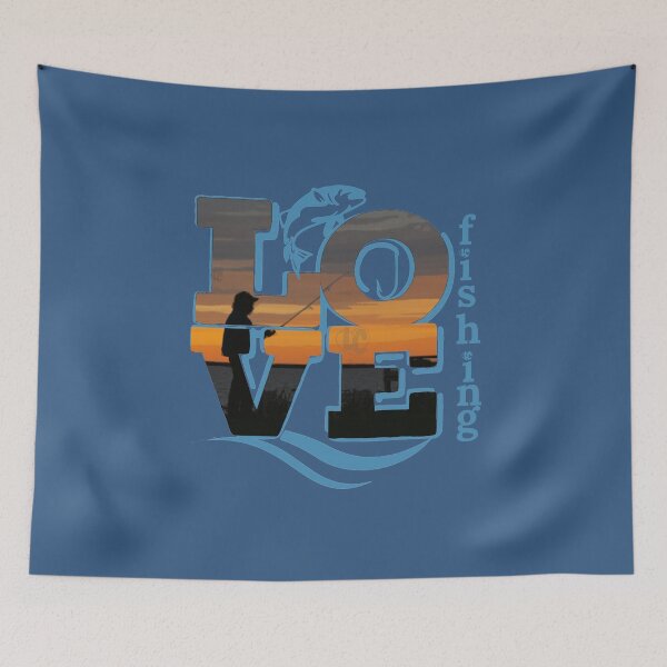 Item preview, LOVE Fishing Word Art Design designed and sold by LifeCrush.