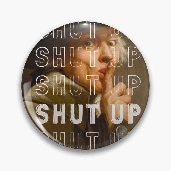Item preview, Shut up ! Rude Vintage art designed and sold by TouchofVintage.