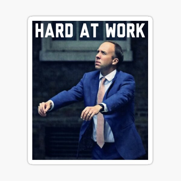 Matt Hancock Meme Sticker For Sale By DivyaHeisnam Redbubble   St,small,507x507 Pad,600x600,f8f8f8 