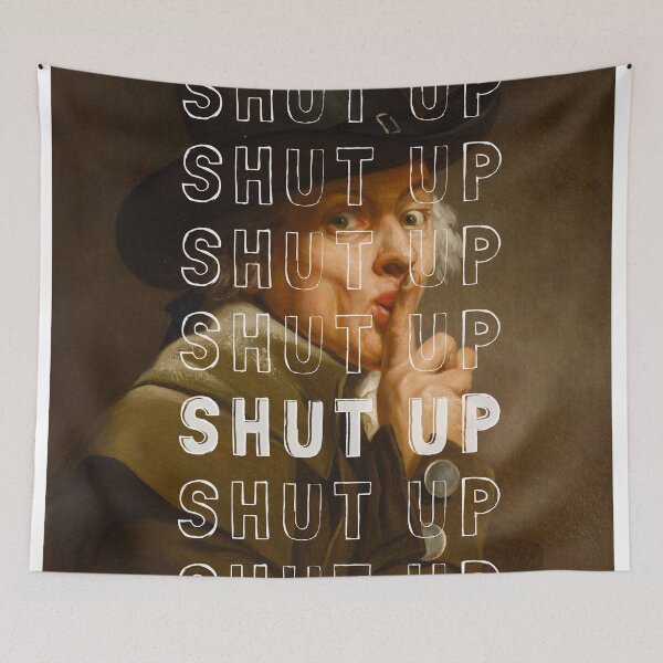 Item preview, Shut up ! Rude Vintage art designed and sold by TouchofVintage.