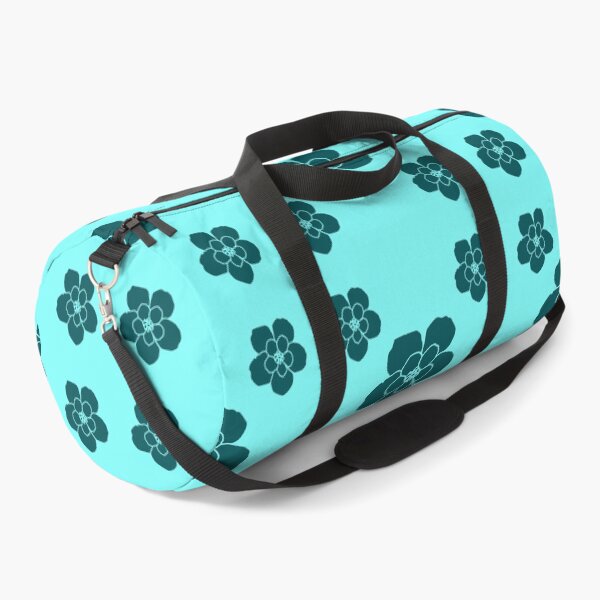 Item preview, Retro Turquoise Flowers-1970s inspired designed and sold by BearImages.