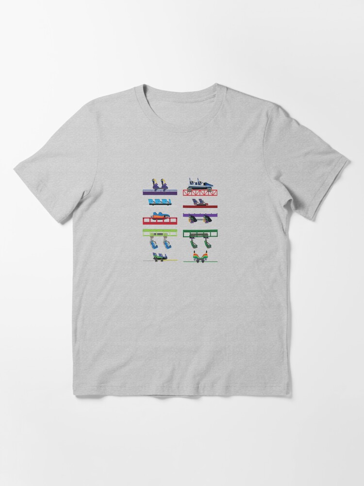 Alternate view of Six Flags New England Coaster Cars Essential T-Shirt