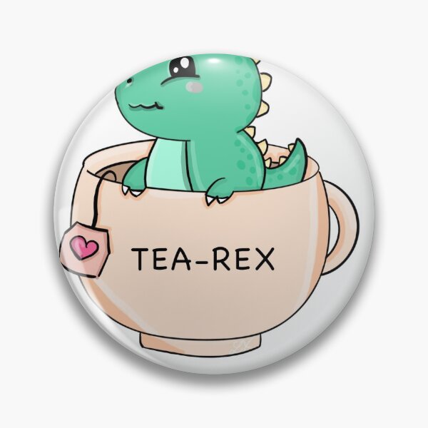 Item preview, Tea Rex - Cute TREX in cup - Dinosaur Kawaii Chibi Tyrannosaurus designed and sold by lxpark.