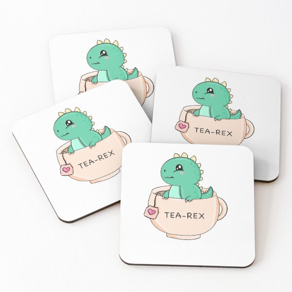 Item preview, Tea Rex - Cute TREX in cup - Dinosaur Kawaii Chibi Tyrannosaurus designed and sold by lxpark.