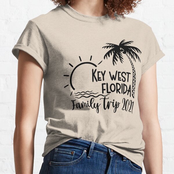 Vintage Key West Florida FL T-Shirt Adult (Black Print) - Jim Shorts