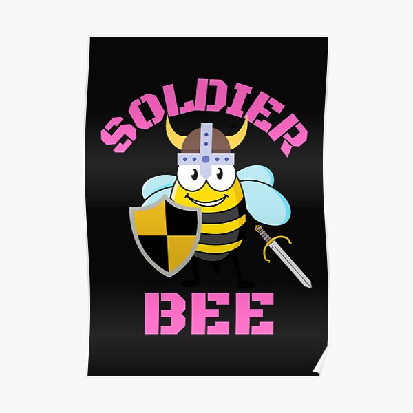 Bee Soldier Wall Art Redbubble - roblox b.e.e war uniform