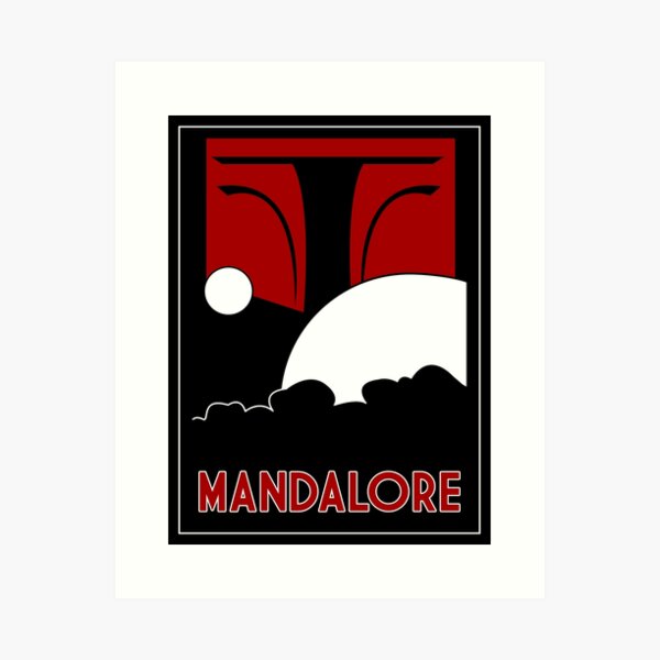 Mandalore Art Deco Art Print
