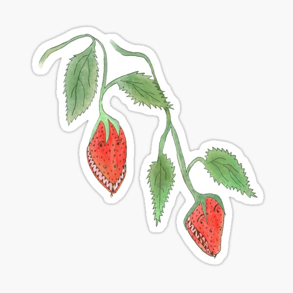 Monster Strawberry Friends Sticker