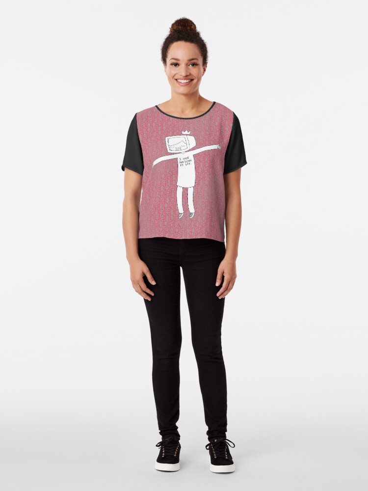 Alternate view of blahblahblah Chiffon Top