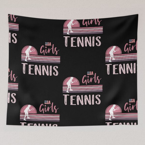 Aperçu de l'œuvre Tennis Filles, Tennis USA créée et vendue par SportyDogShop.