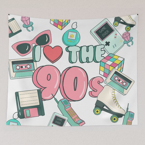 Item preview, I love the 90s, 90s babies, born in the 90s, old school 90s stuff designed and sold by FACELESS MONKEY.
