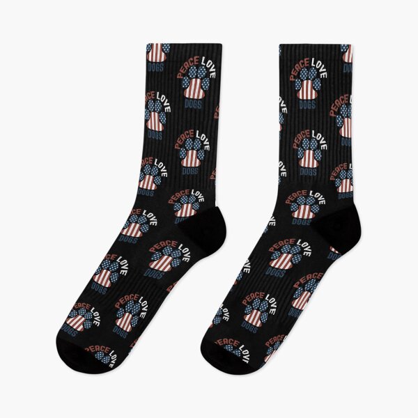 Item preview, Peace Love And Dogs, American Paw Pring designed and sold by SportyDogShop.