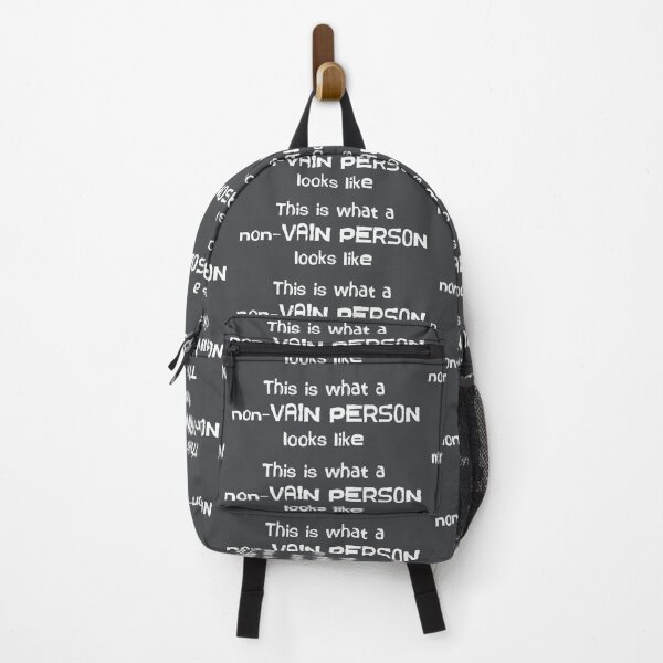 Item preview, This is what a non-VAIN PERSON looks like funny (white) designed and sold by SolidEarthArt.