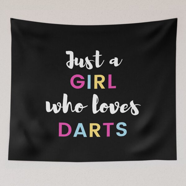 Item preview, Just a girl who loves darts designed and sold by TheGreenGoat.