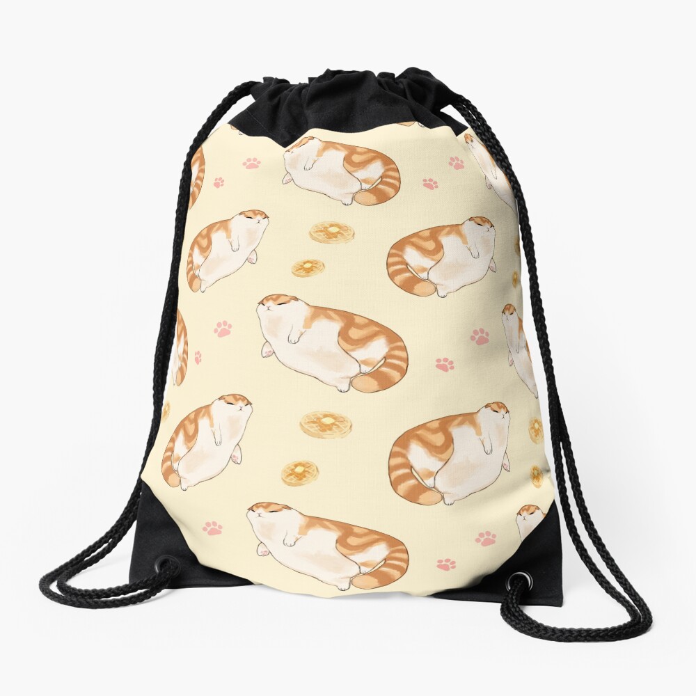 Vista previa del artículo con la obra «Mochila saco», diseñado y vendido por WafflesCat.