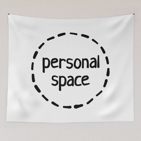 Item preview, Personal Space (Black) designed and sold by nobody754.
