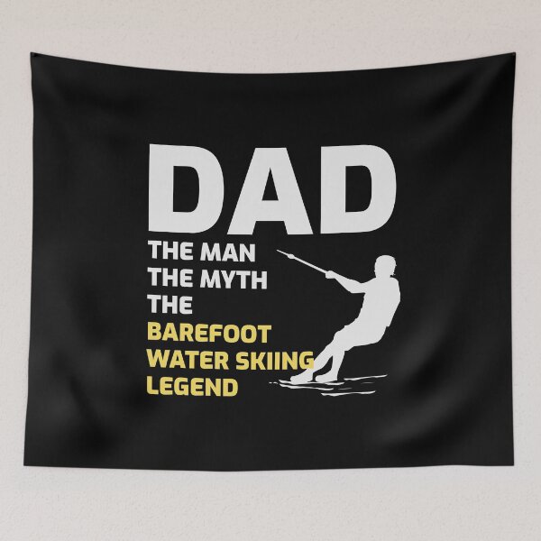 Item preview, Barefoot skiing Water sport Motorboat Dad Fathers Day designed and sold by CuteDesigns1.