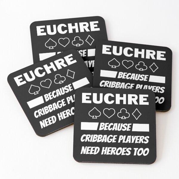Item preview, Euchre Because Cribbage Players Need Heroes Too designed and sold by Huhnerdieb Apparel.