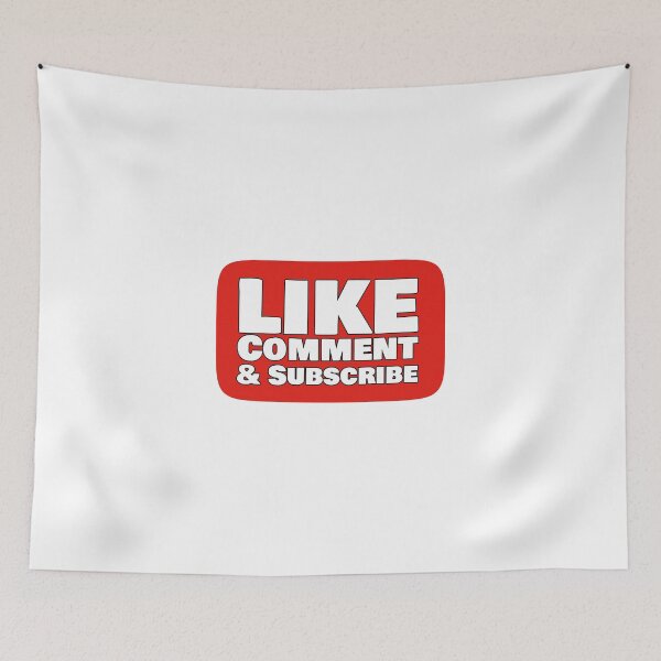 Item preview, Like, comment and subscribe designed and sold by DundeeCakes.