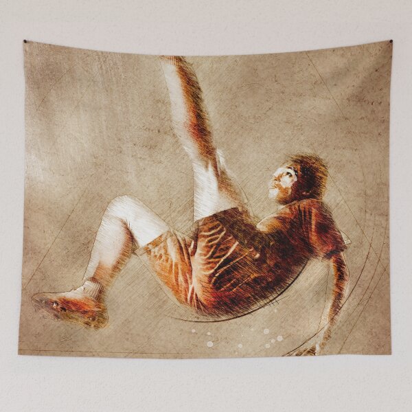 Item preview, Football player sport art #football #soccer designed and sold by JBJart.
