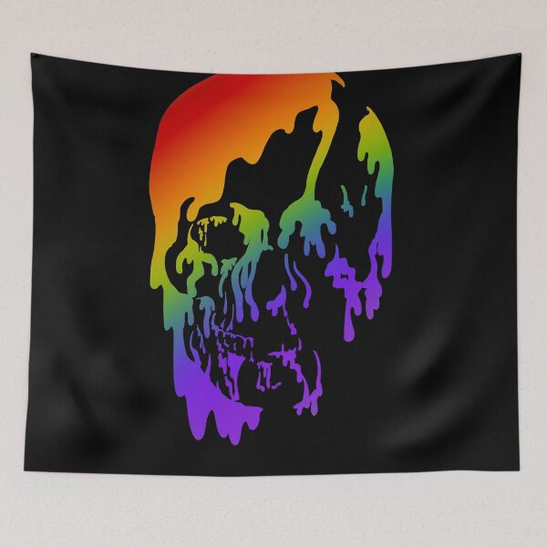 Item preview, Pride Paint Drip Skull designed and sold by MqBelle.