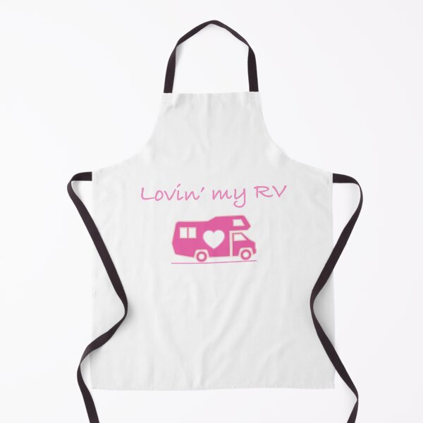 Item preview, Text saying "Lovin my RV" with a pink logo and heart symbol designed and sold by Tony Skerl.