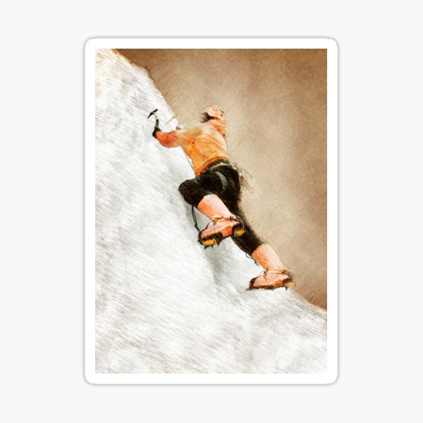 Item preview, mountaineer climbing sport art #mountaineer #climbing #sport designed and sold by JBJart.