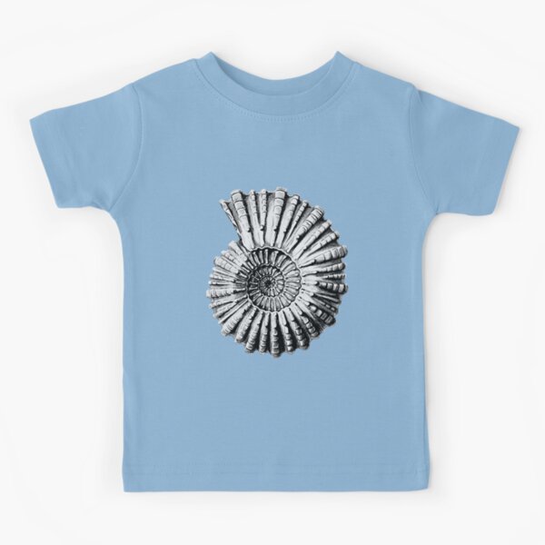 Vintage Ammonite Spiral Fossil Kids T-Shirt
