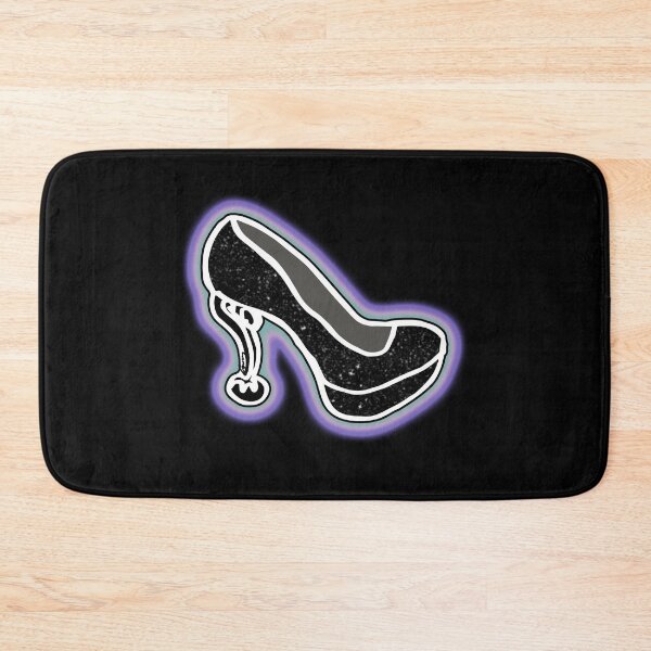 Item preview, Fluevog Escarpin Shoe Black Glitter with Rainbow Glow designed and sold by anne m bray.