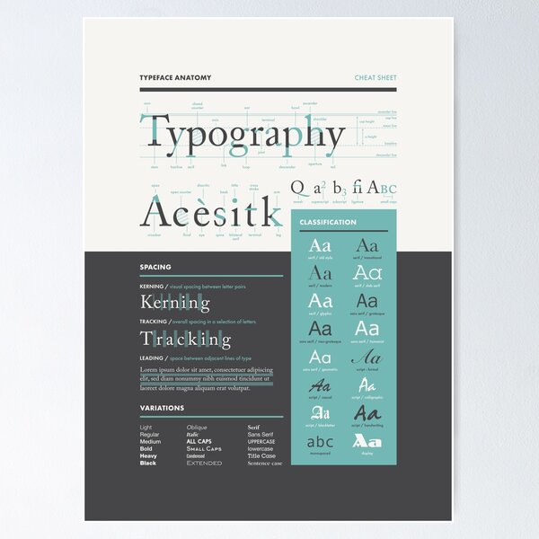 Type Anatomy - The Parts Of Letters (+FREE Poster)