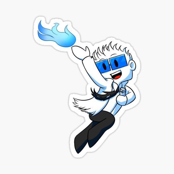 Flo the Burning Doctor Sticker