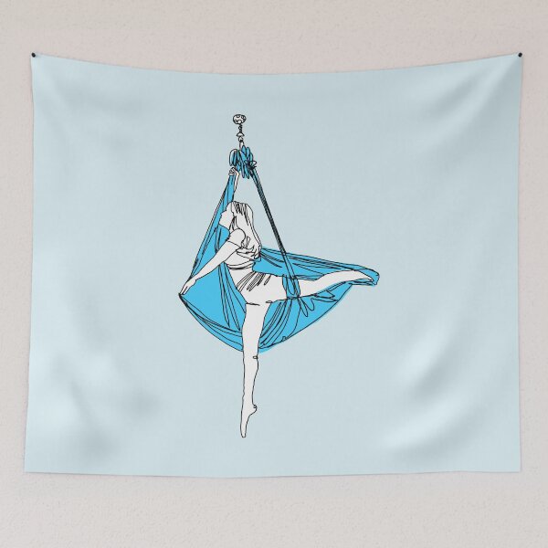 Item preview, Aerial Yoga - Light Blue designed and sold by Arkneer.