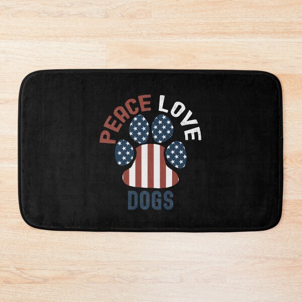 Item preview, Peace Love And Dogs, American Paw Pring designed and sold by SportyDogShop.