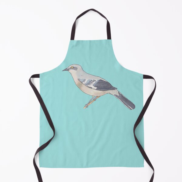 Item preview, Northern Mockingbird bird species watercolor art designed and sold by TheWaterBirds.