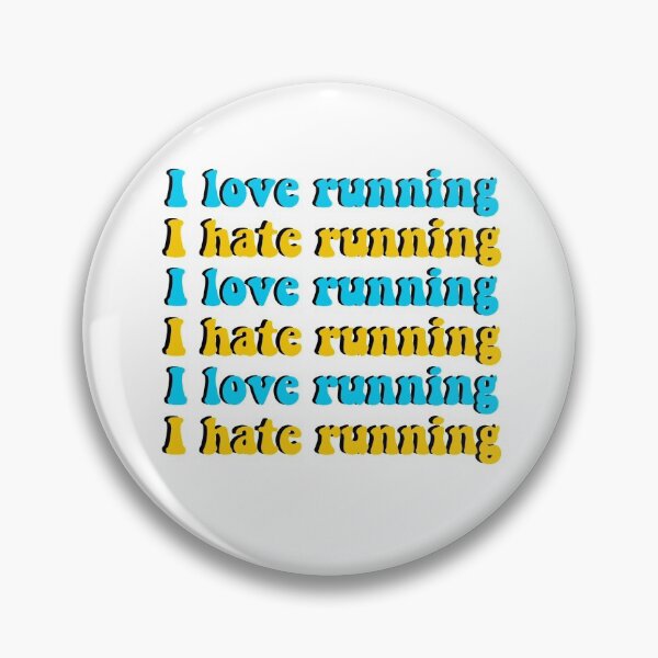 Item preview, I love running, I hate running designed and sold by juliapye.