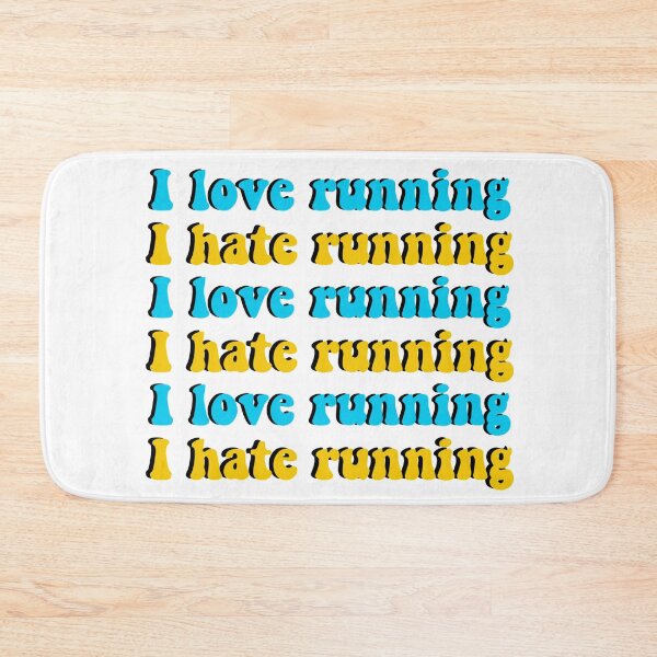 Item preview, I love running, I hate running designed and sold by juliapye.