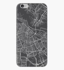 Amsterdam Map, Niederlande - Grau iPhone-Hülle & Cover