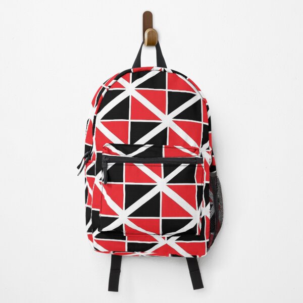 Item preview, Red Black Geometric Diamond Pattern designed and sold by Nisha Prabhu.
