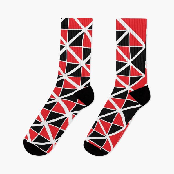 Item preview, Red Black Geometric Diamond Pattern designed and sold by Nisha Prabhu.