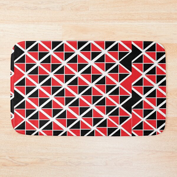Item preview, Red Black Geometric Diamond Pattern designed and sold by Nisha Prabhu.