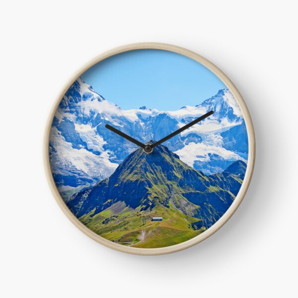 Scene of the Alps Clock