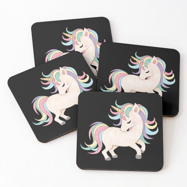 Item preview, Sweet Blushing Unicorn with Rainbow Hair designed and sold by viveradesign.