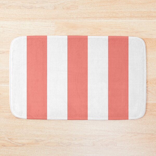 Item preview, Coral Pink And White Stripes designed and sold by rewstudio.