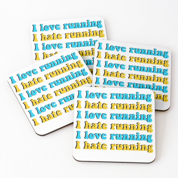 Item preview, I love running, I hate running designed and sold by juliapye.