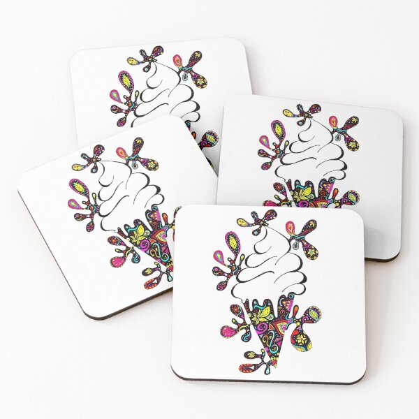 Item preview, Psychedelic Ice Cream - Hand drawing designed and sold by Lithmood.