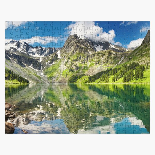 Scene of the Alps Mountains  Jigsaw Puzzle