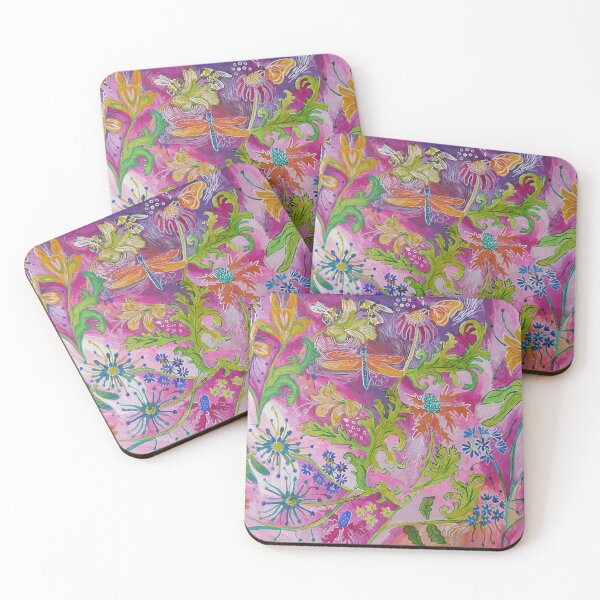 Item preview, A Beautiful Flower Display with Dragonflies, butterflies,and Bees designed and sold by Casimirasart.