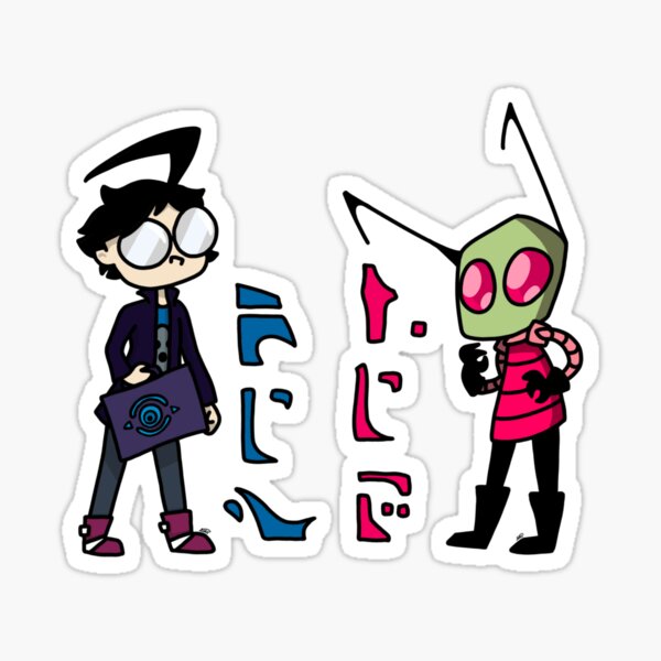 Item preview, Zim and Dib designed and sold by werosmys.