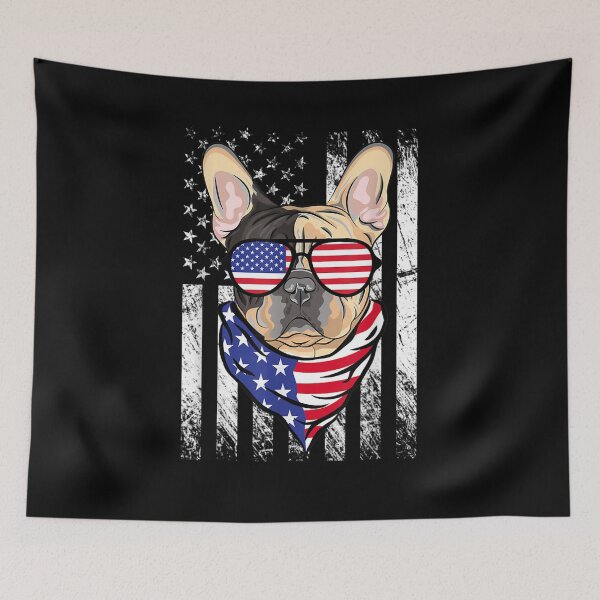 Item preview, Bulldog American Flag Patriotic Bulldog Dog 4th Of July  designed and sold by tashiav.