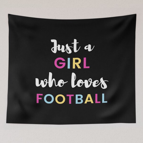 Item preview, Just a girl who loves football designed and sold by TheGreenGoat.